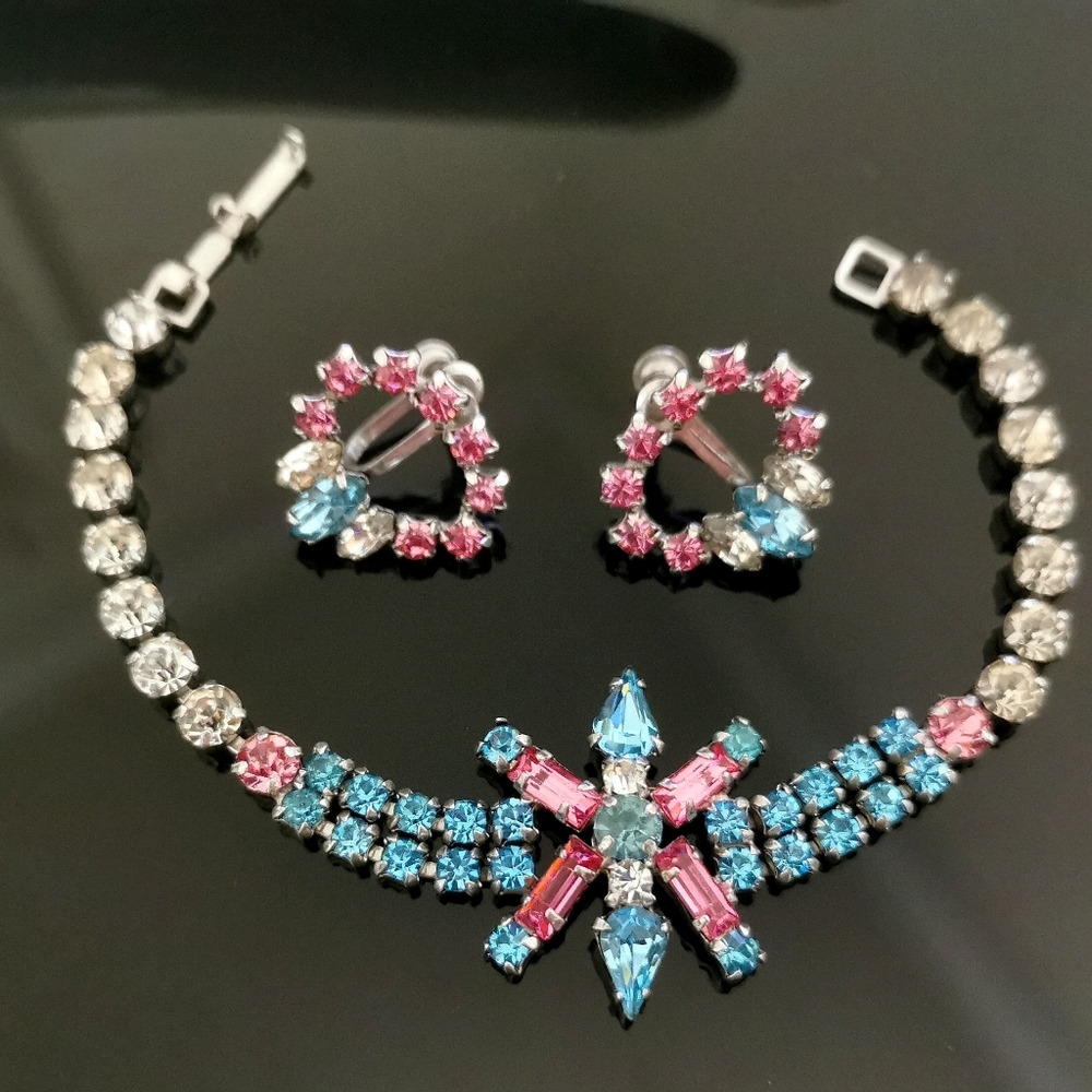 Jay Flex Sterling Vintage bracelet and earrings set